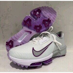 Men Nike Air Zoom Infinity Tour 2 White Smoke Purple Cleat FD0217-102 Size 11